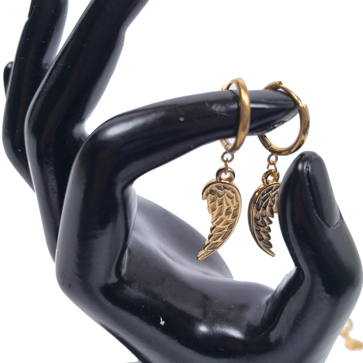 5 Pairs 18K Gold-Plated Stainless Steel Earrings Set