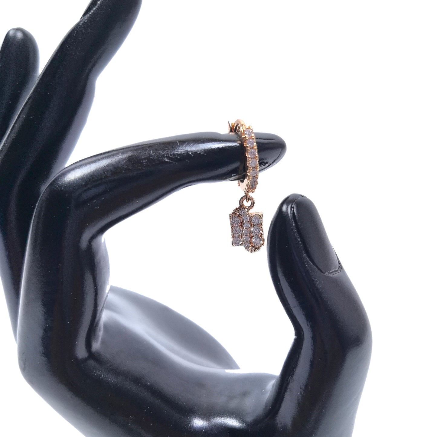 18K Gold-Plated Dangle Hoop Earrings Set