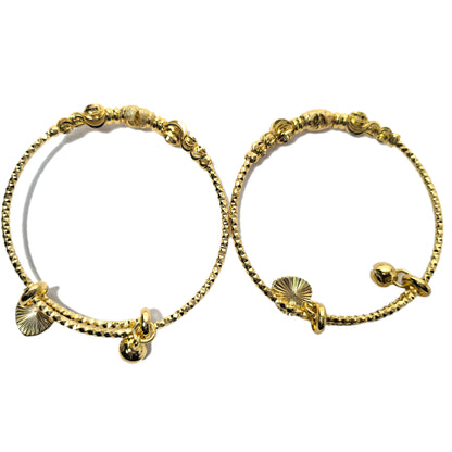 4-Piece 18K Gold-Plated Bracelets Set