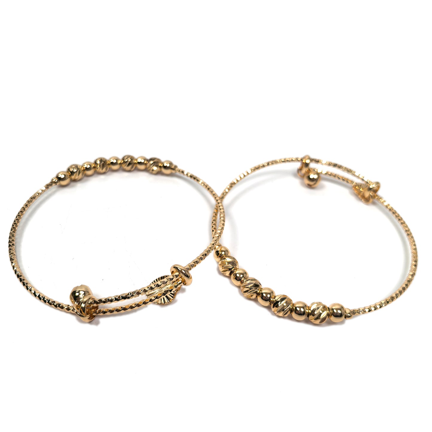 4-Piece 18K Gold-Plated Bracelets Set