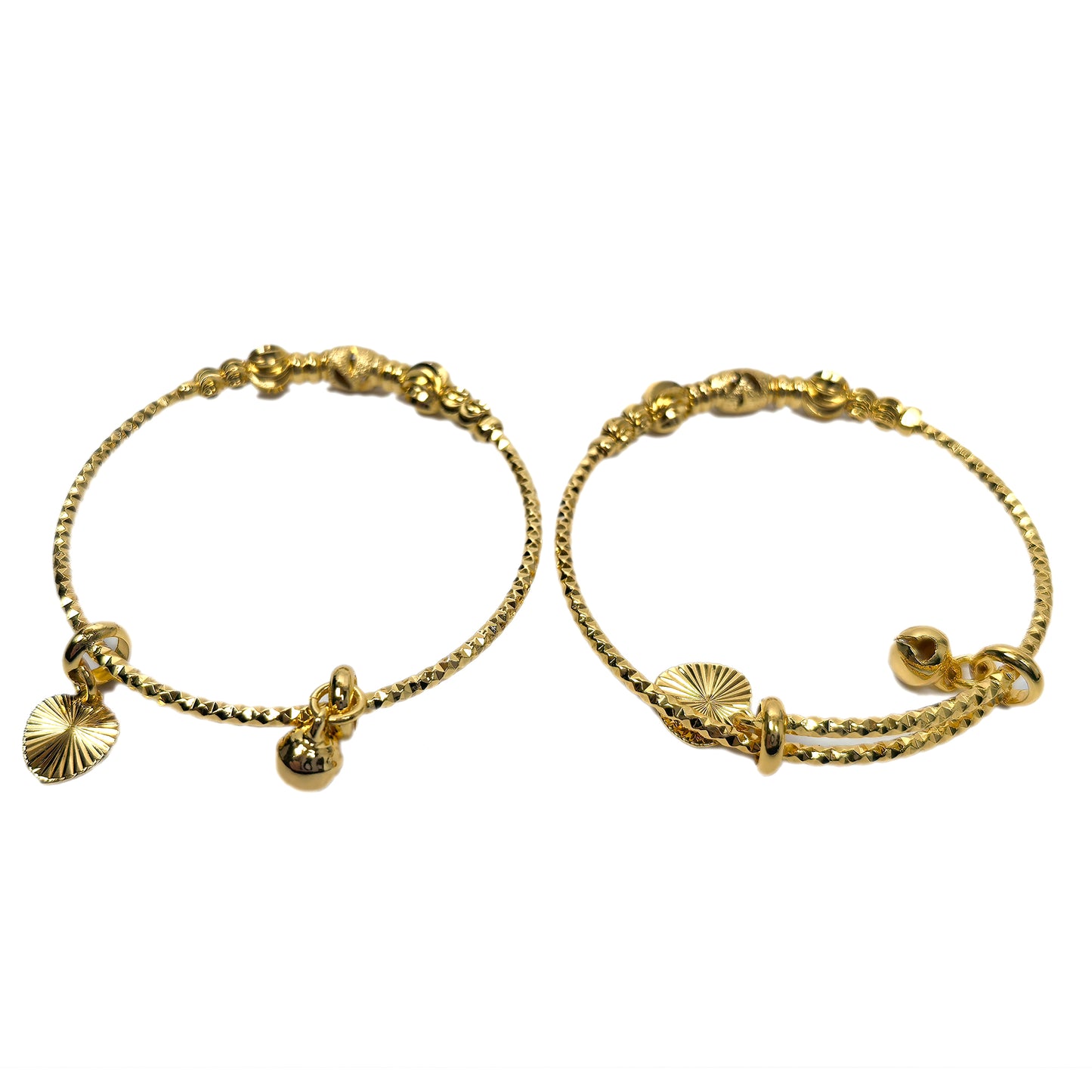 4-Piece 18K Gold-Plated Bracelets Set