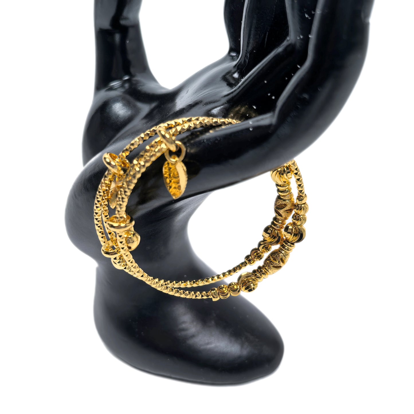 4-Piece 18K Gold-Plated Bracelets Set