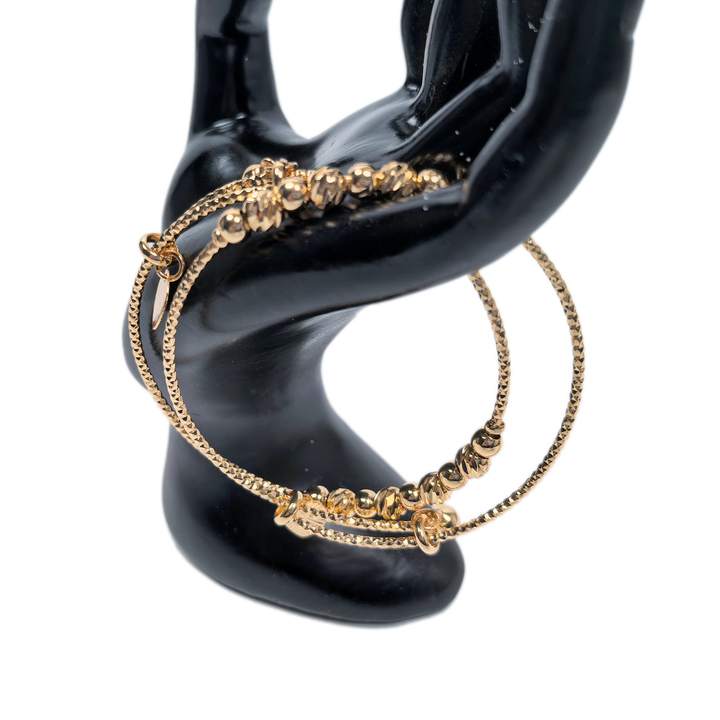 4-Piece 18K Gold-Plated Bracelets Set