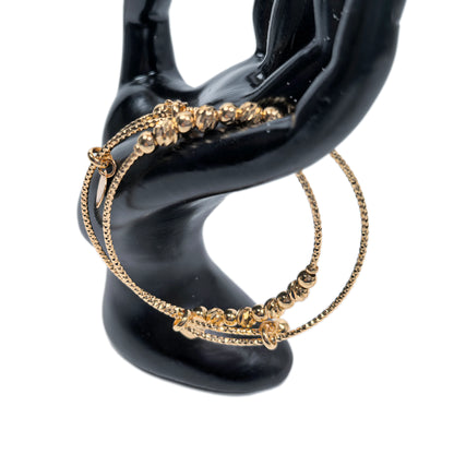 4-Piece 18K Gold-Plated Bracelets Set