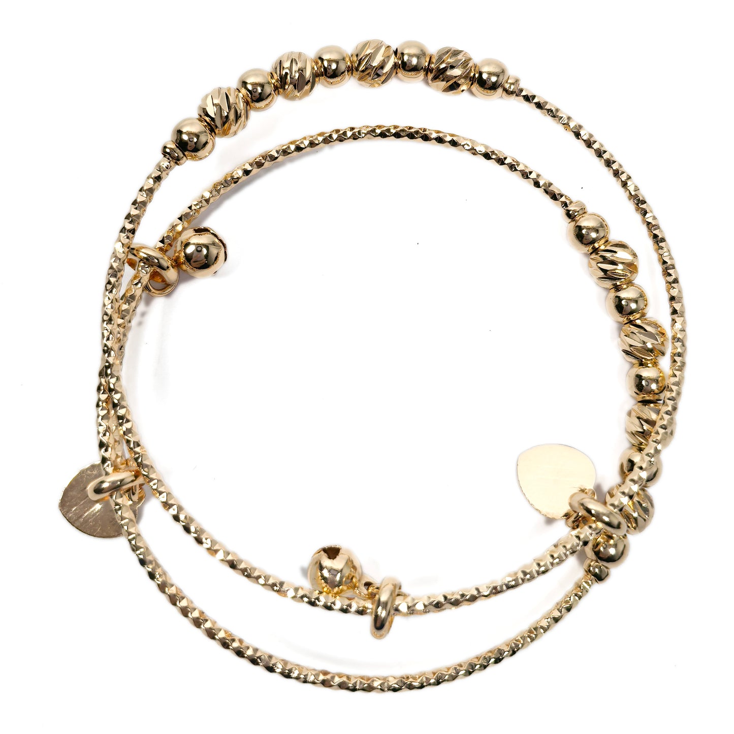 4-Piece 18K Gold-Plated Bracelets Set