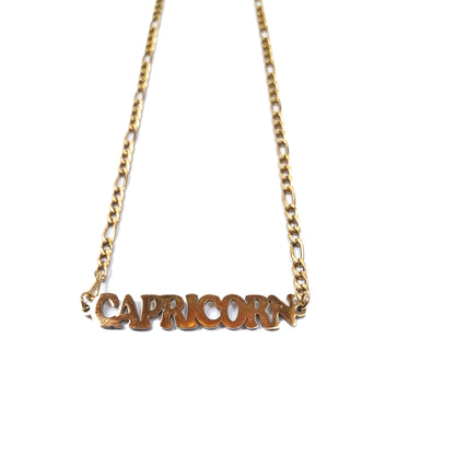 2-Piece 18K Gold-Plated Necklaces Set - Taurus and Capricorn
