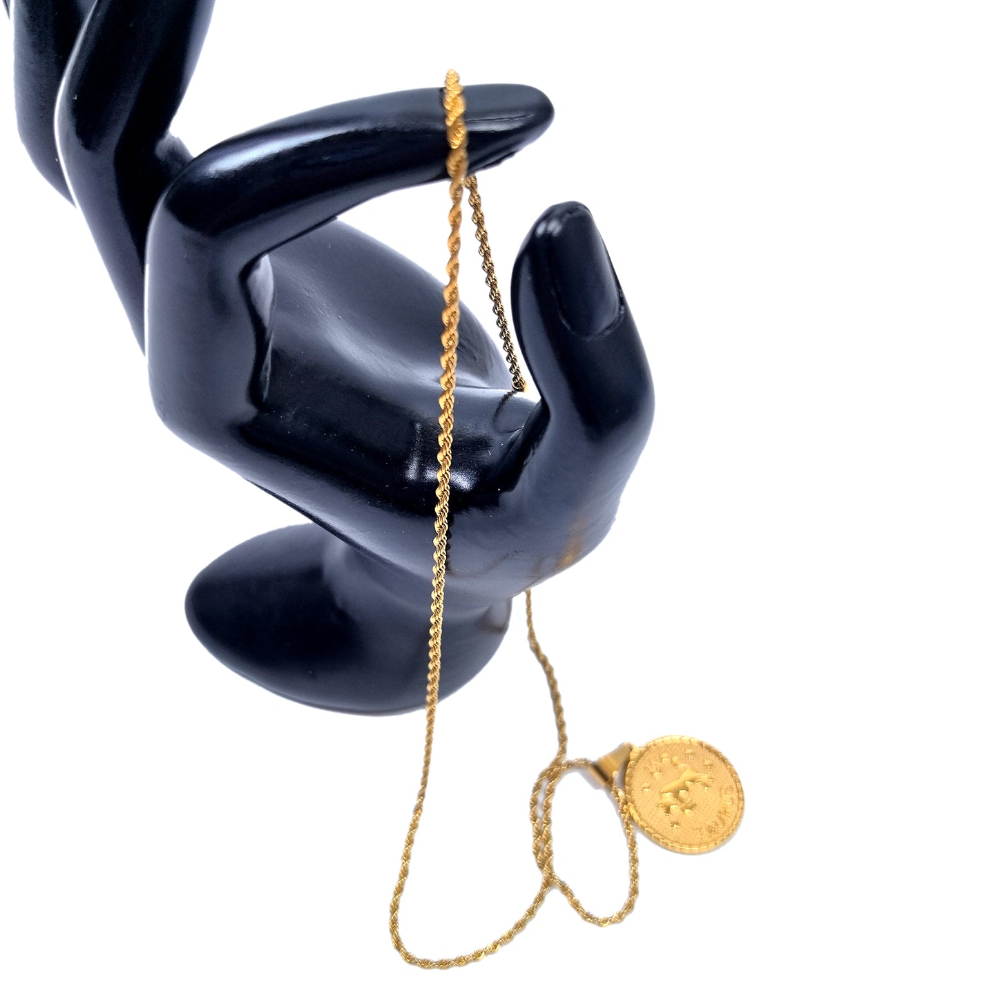 2-Piece 18K Gold-Plated Necklaces Set - Taurus and Capricorn