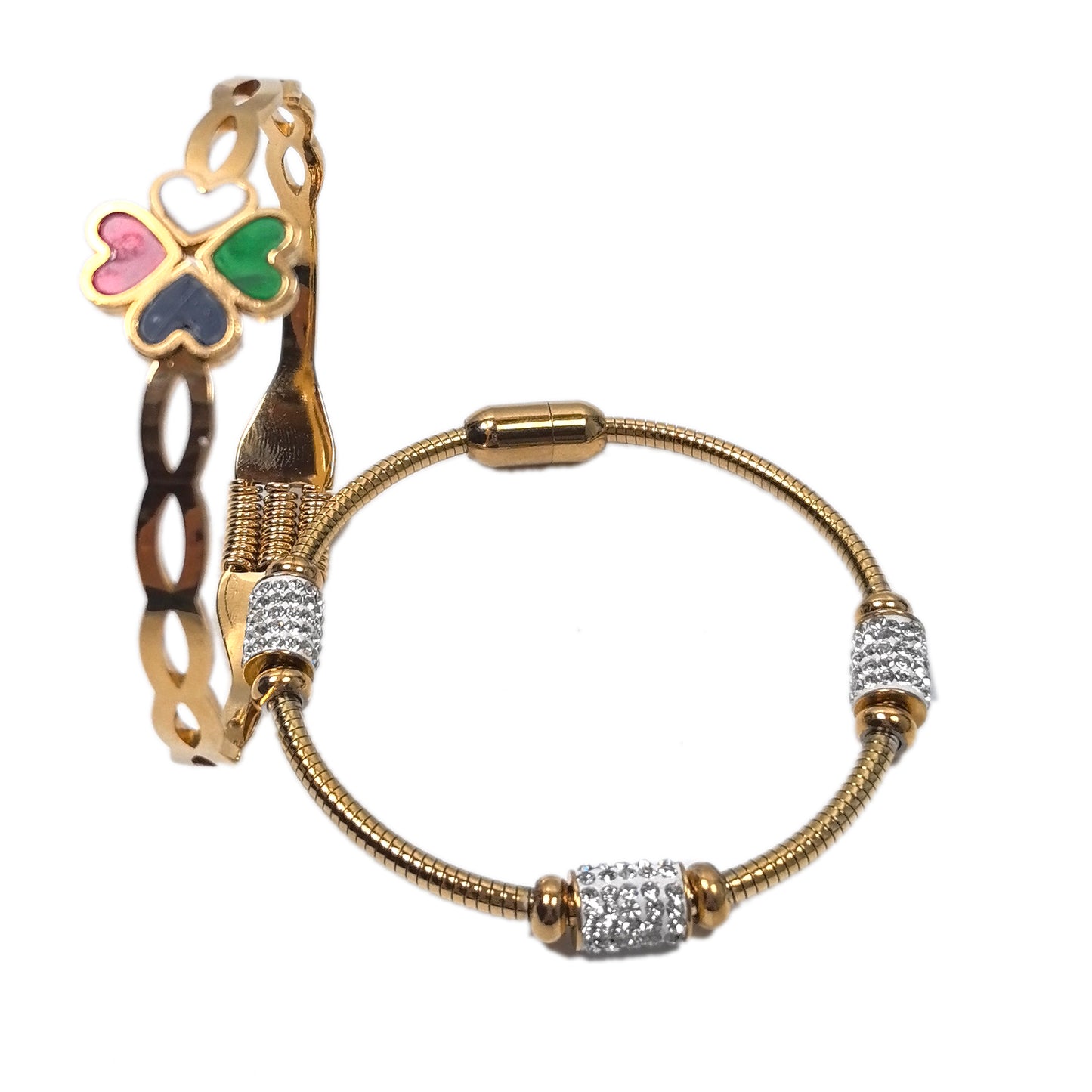 2-Piece 18K Gold-Plated Necklaces Set - Taurus and Capricorn