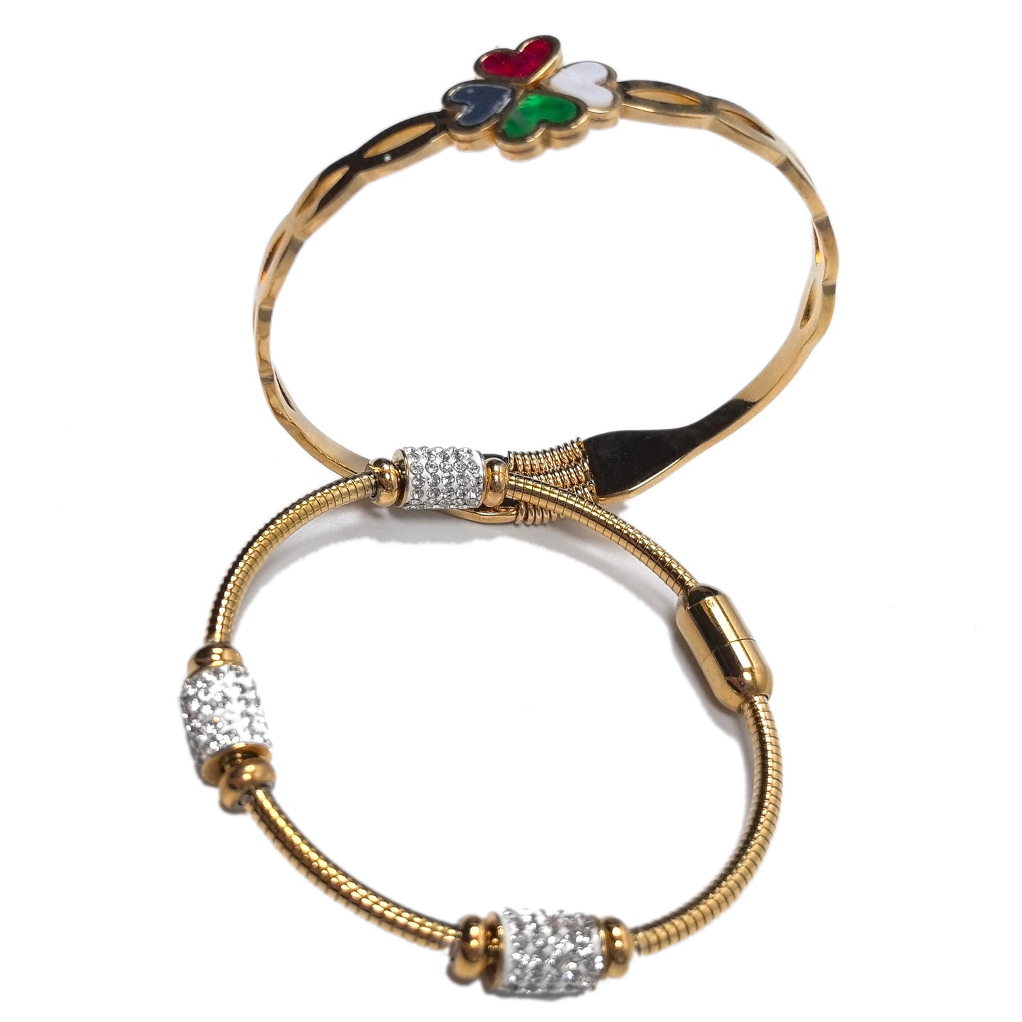 2-Piece 18K Gold-Plated Necklaces Set - Taurus and Capricorn