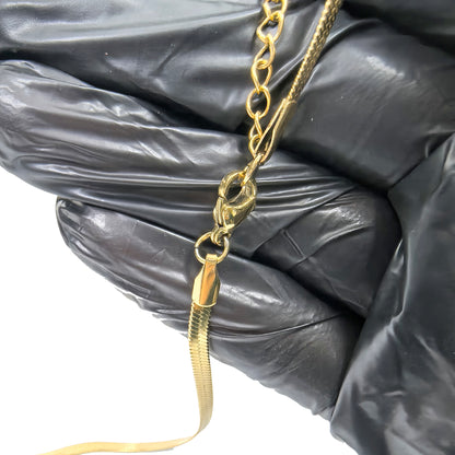 Lucky Four Leaf Clover Zircon Gold Plated Necklace