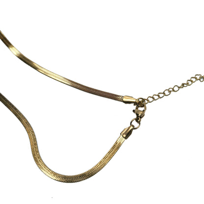 Love Wings Heart Zircon Gold Plated Necklace