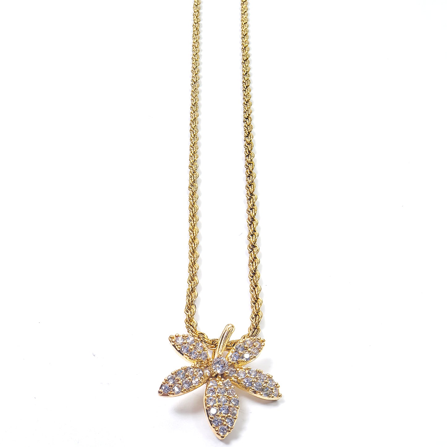 Gold-Plated Maple Leaf Pendant Necklace