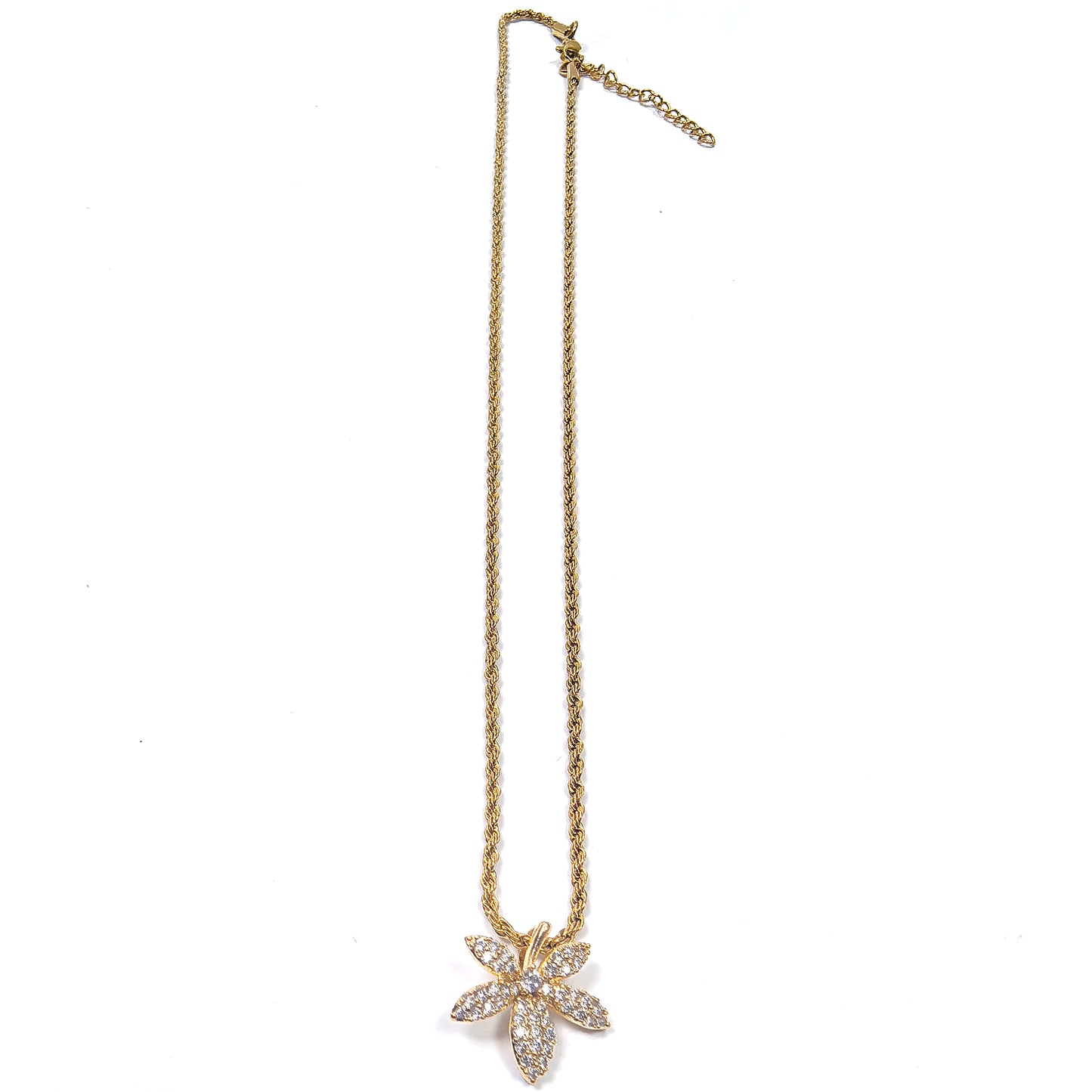 Gold-Plated Maple Leaf Pendant Necklace