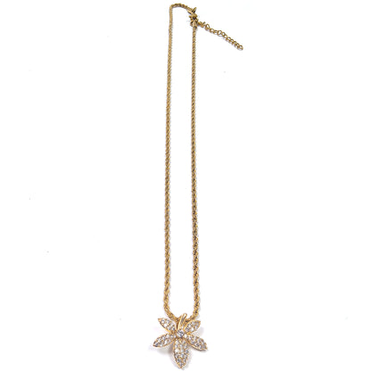 Gold-Plated Maple Leaf Pendant Necklace