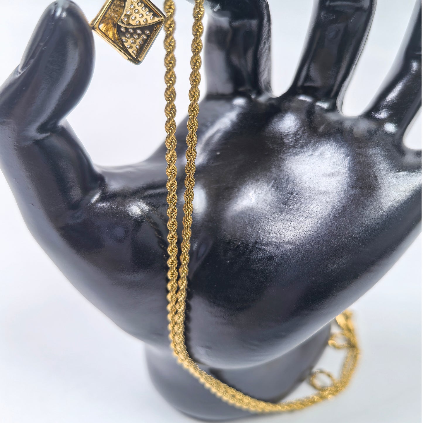 Diamond Pendant Gold Plated Necklace