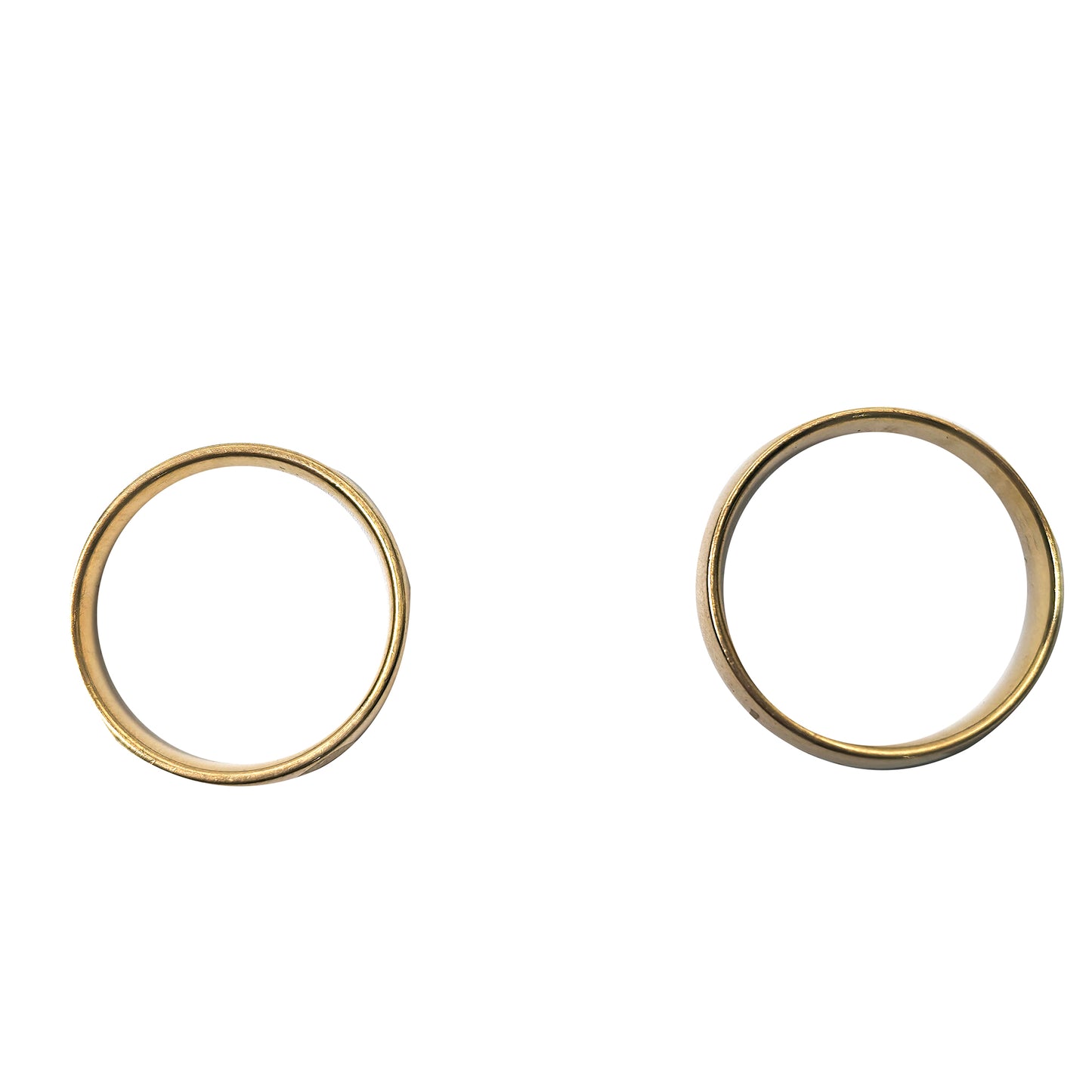 Love Gold Plated Couple Double Rings