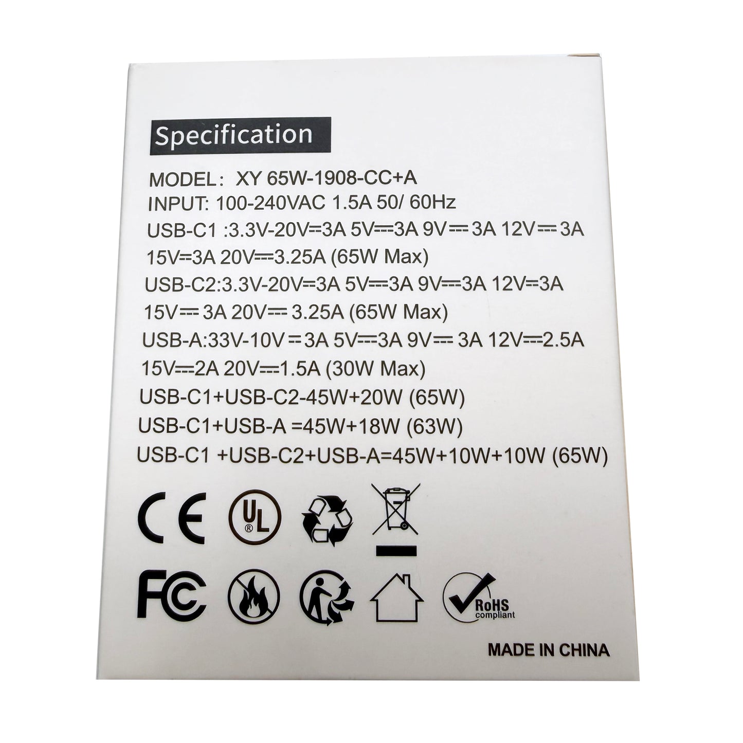 Aveda 65W GaN USB-C Wall Charger