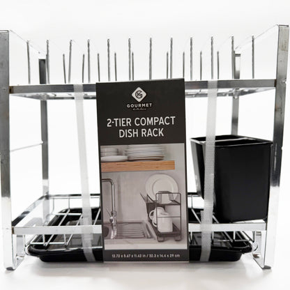 2-Tier Compact Dish Rack
