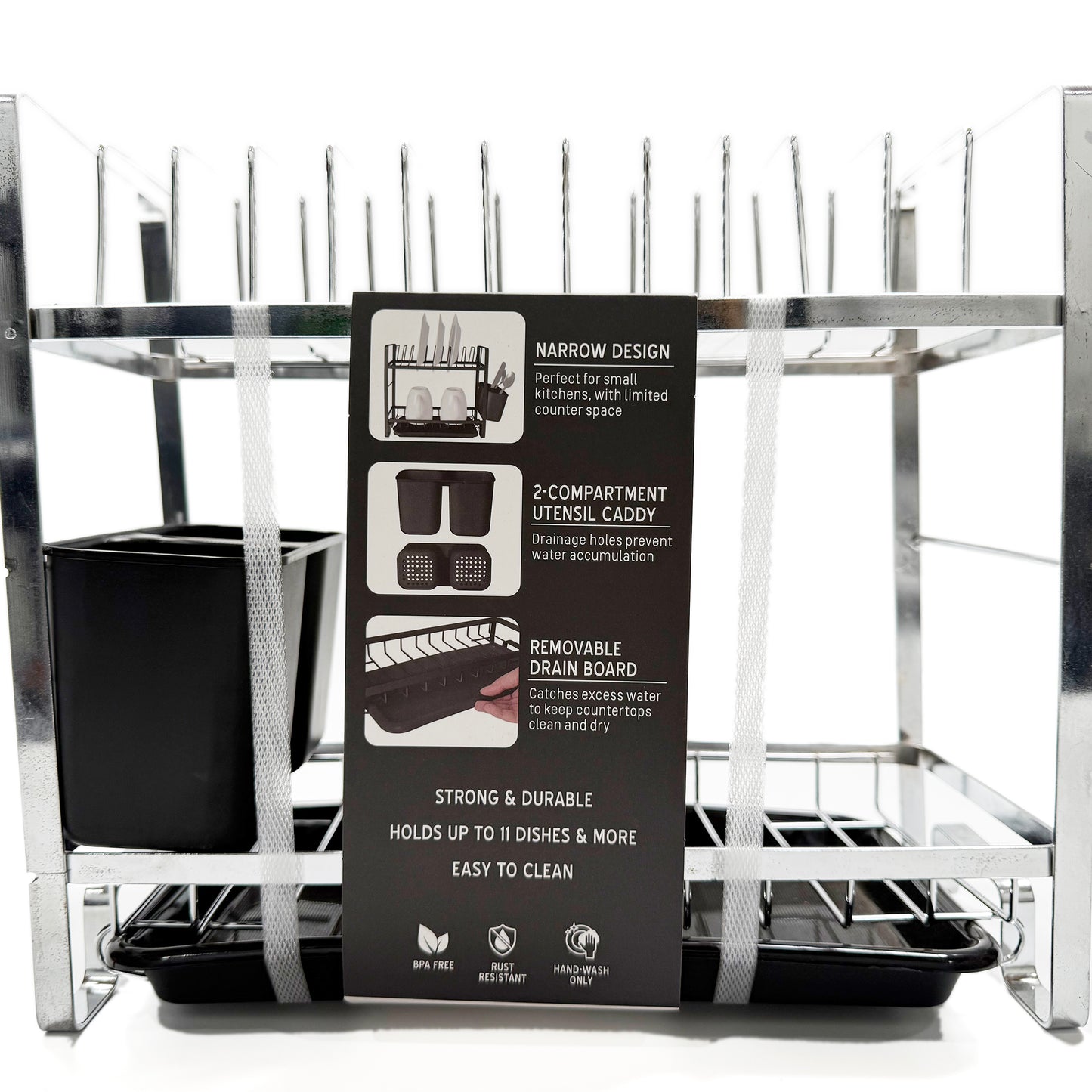 2-Tier Compact Dish Rack
