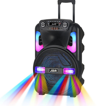 12" Portable TWS Bluetooth Speaker with Wireless Mic & Laser Lights