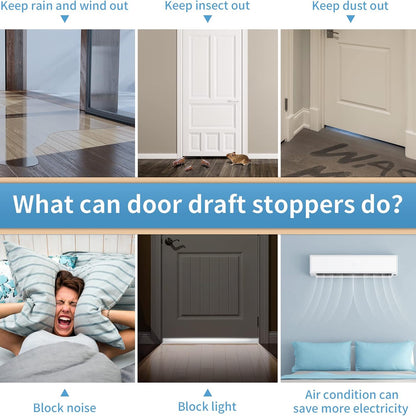Door Draft Stopper 2 Pack / Each Pack 2 Units (2 Color Options)