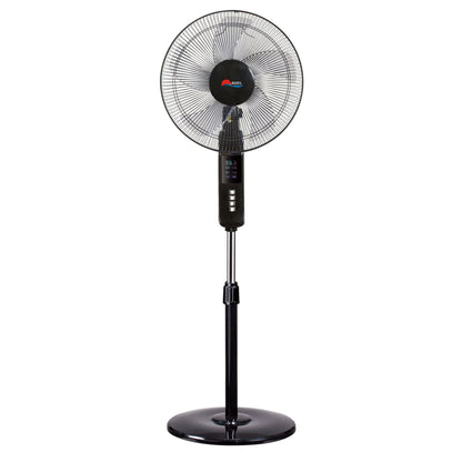 3 Speeds Control Stand Fan 16 Inch with Remote Control, Black