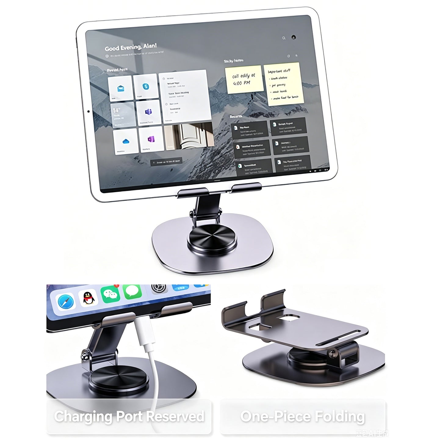 Metal Adjustable Tablet Phone Holder,1 piece