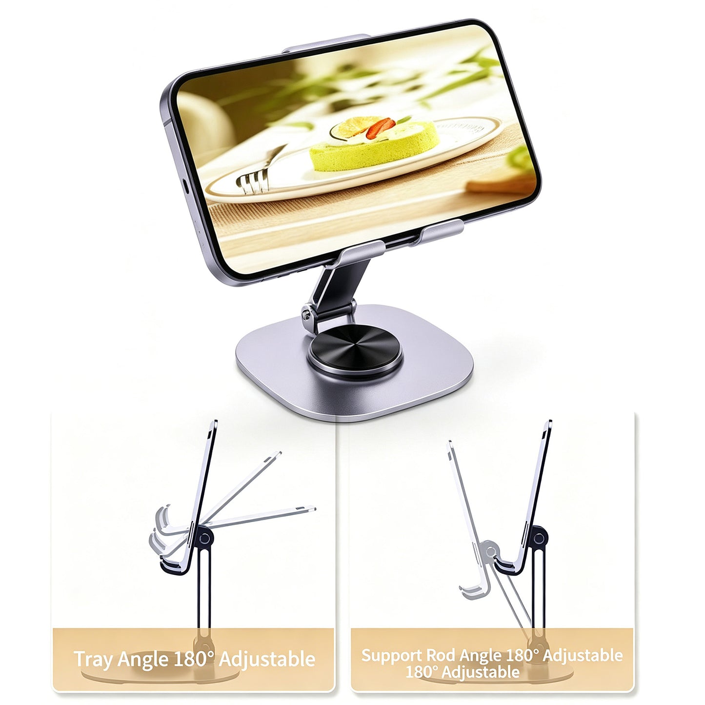 Metal Adjustable Tablet Phone Holder,1 piece