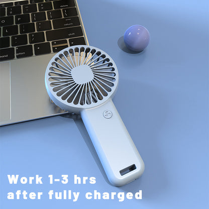 Portable mini fan with phone holder,1 piece, random color,USB Charging