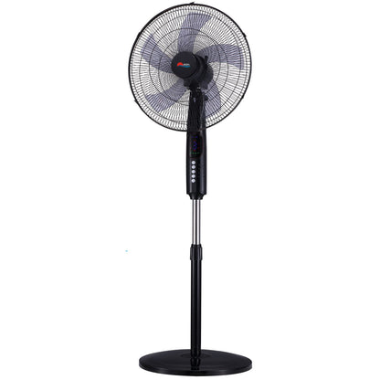 3 Speeds Control Stand Fan 18 Inch with Remote Control, Black