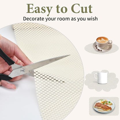 Non-slip Sofa Cushion Pad Gripper Soft Rubber Mesh Mat for Home Office Area Rug