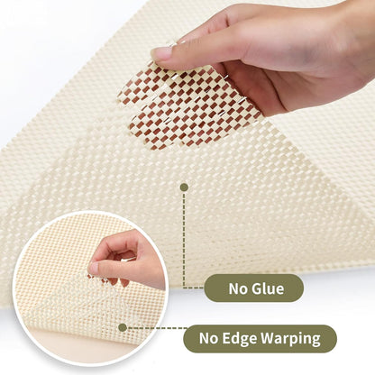 Non-slip Sofa Cushion Pad Gripper Soft Rubber Mesh Mat for Home Office Area Rug