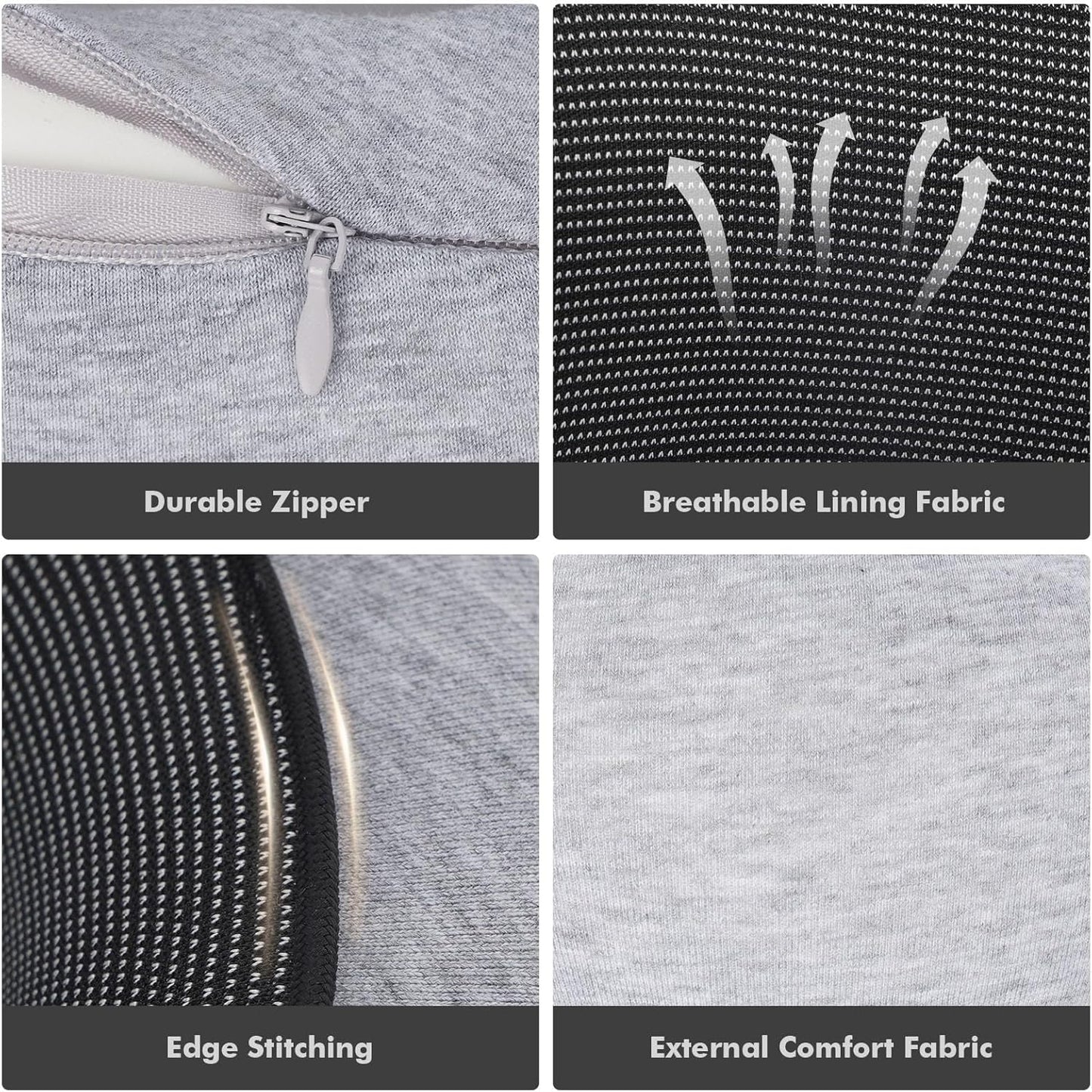 Travel Pillows for Airplanes, Gray
