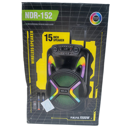 Wireless Speaker with Remote Control & Microphone (2 Size Options)