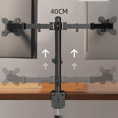 Dual Monitor Mount, Monitor Arm with Swivel for 17-27” Monitors