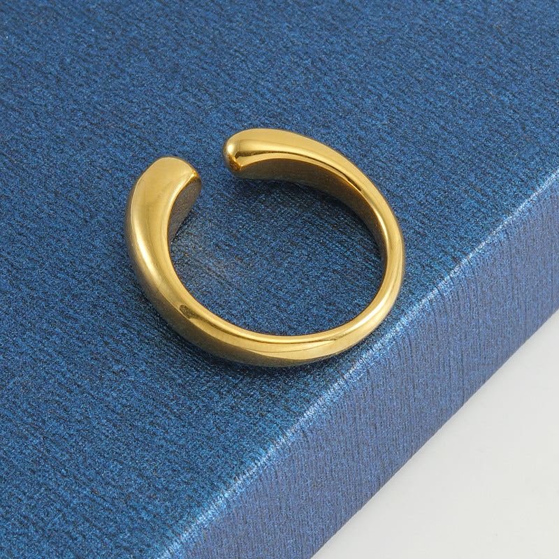 18K Gold-Plated Gold Chunky Gold Ring