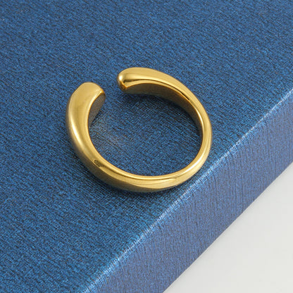 18K Gold-Plated Gold Chunky Gold Ring