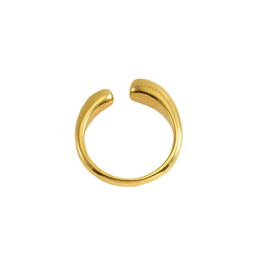 18K Gold-Plated Gold Chunky Gold Ring