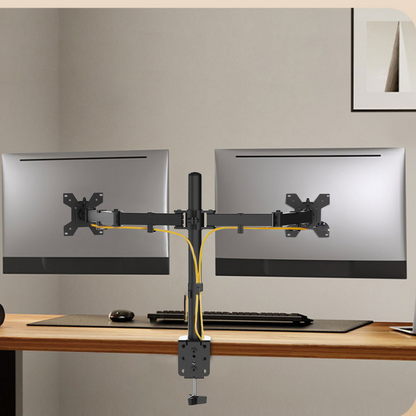 Dual Monitor Mount, Monitor Arm with Swivel for 17-27” Monitors