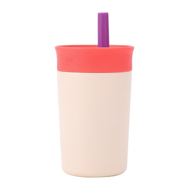 Stainless Steel 12oz Kids Cup with Straw