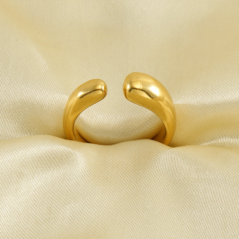 18K Gold-Plated Gold Chunky Gold Ring