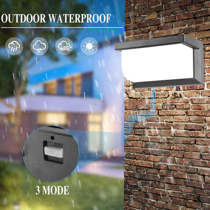 Modern Solar LED Sconce Outside Wall Lamp