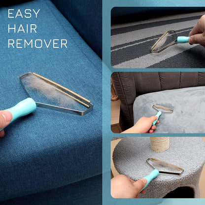 4-Piece Pet Hair Remover, Blue