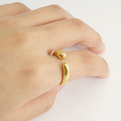 18K Gold-Plated Gold Chunky Gold Ring