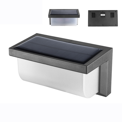 Modern Solar LED Sconce Outside Wall Lamp