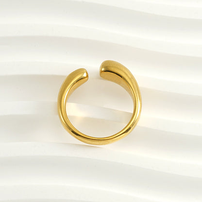 18K Gold-Plated Gold Chunky Gold Ring
