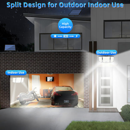 Enlarged 3 Heads Solar Lights Motion Sensor
