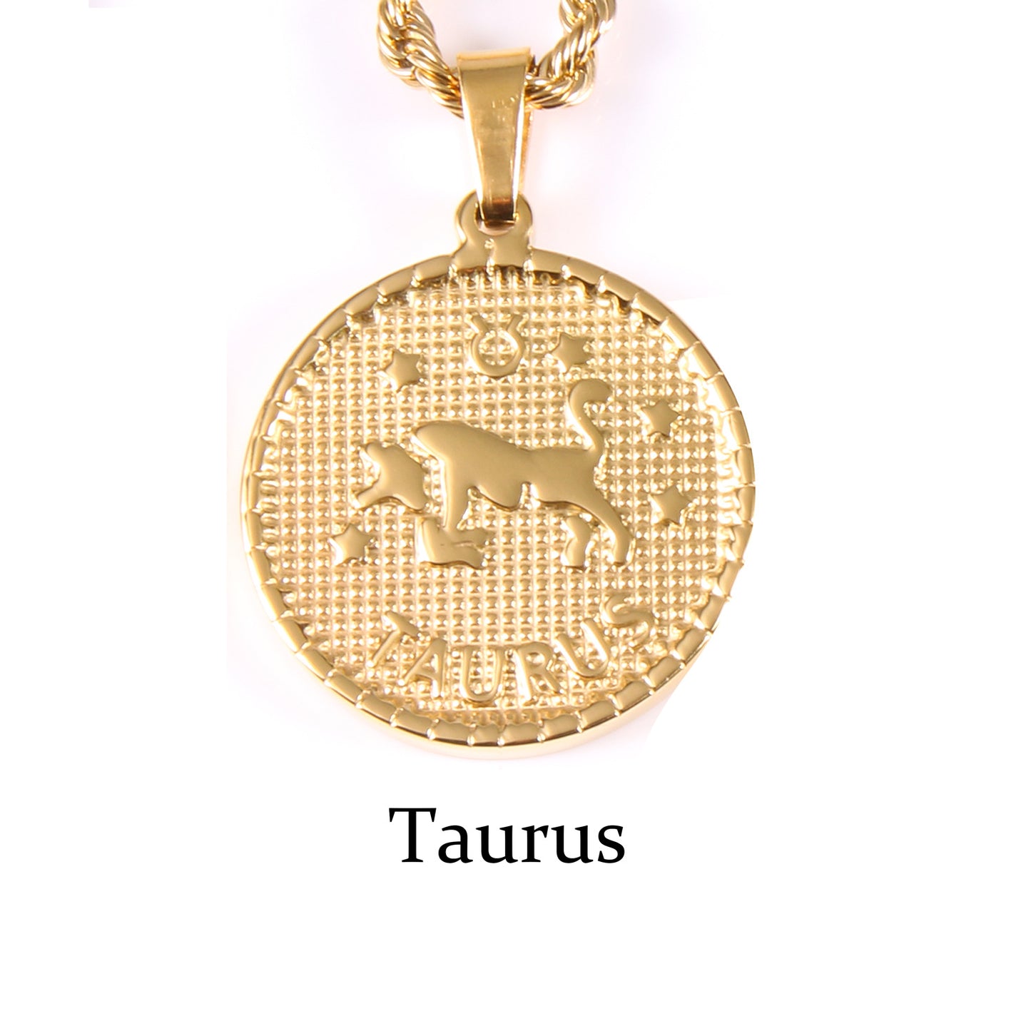 2-Piece 18K Gold-Plated Necklaces Set - Taurus and Capricorn