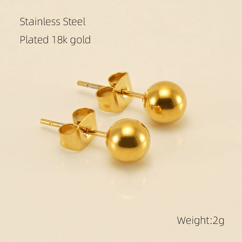 18K Gold-Plated Earrings Set 2 Pack / Each Pack 3 Pairs