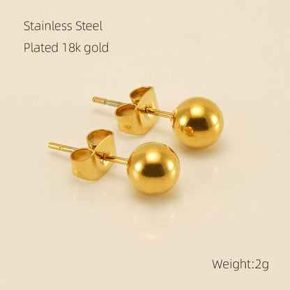 18K Gold-Plated Earrings Set 2 Pack / Each Pack 3 Pairs